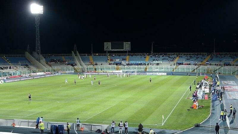 Lo stadio "Adriatico" di Pescara.