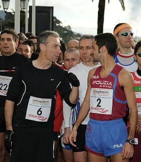 La partenza della Mezza Maratona delle Due Perle in una scorsa edizione.