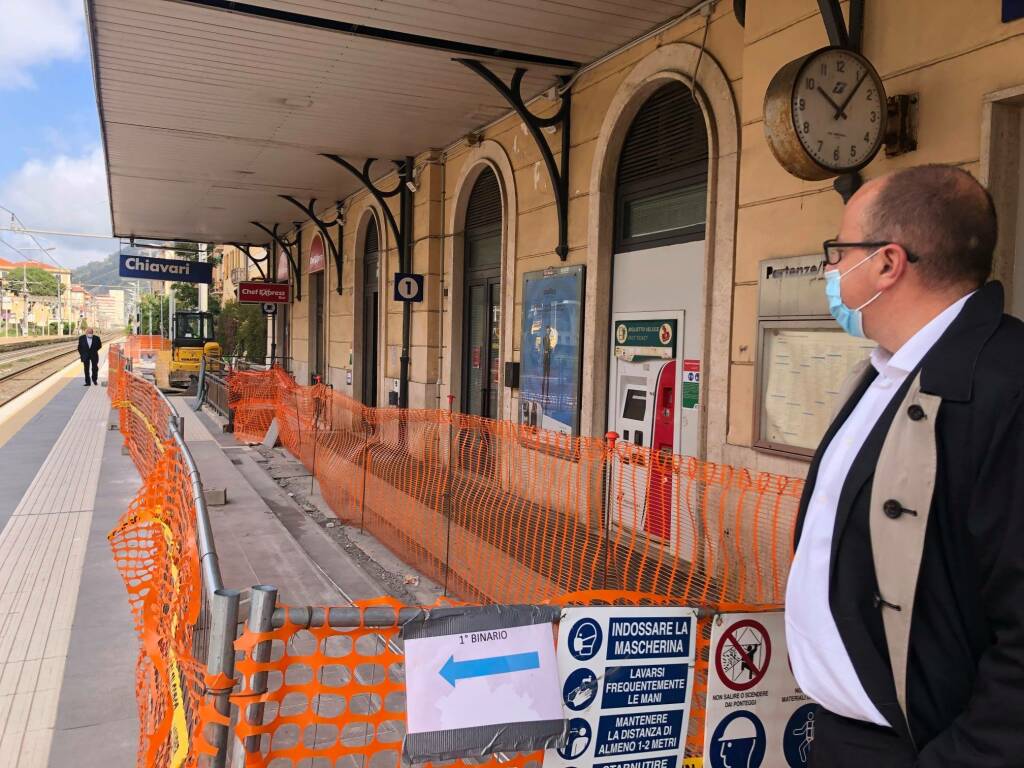 Marco Di Capua alla stazione di Chiavari