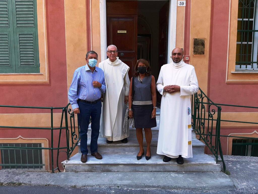Camogli monastero olivetani visita Francesco Profumo