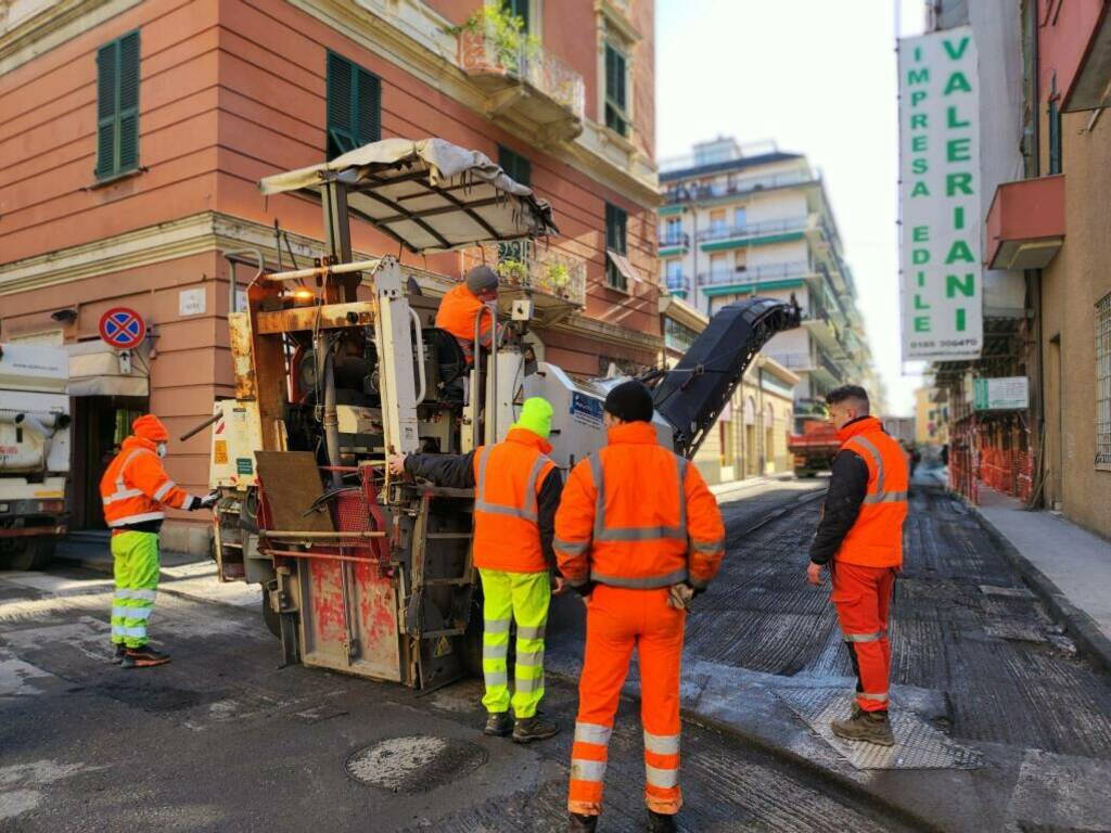 rifacimento asfalti, chiavari