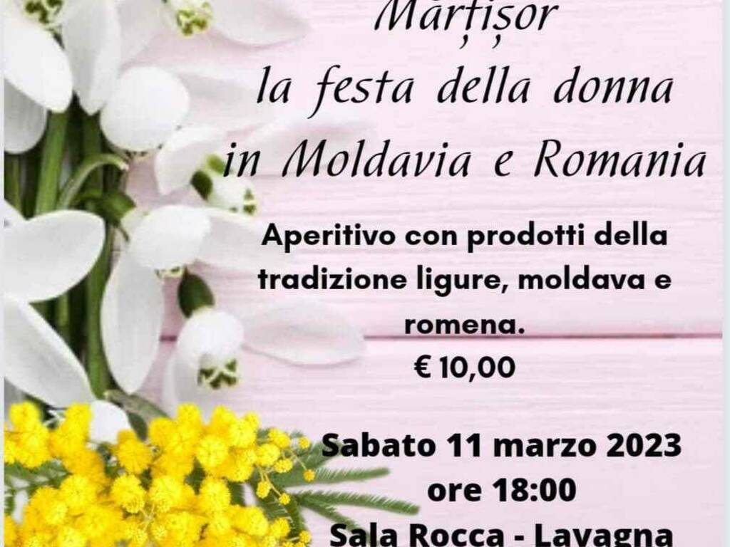 Lavagna: l’11 marzo la festa della donna in Moldavia e Romania